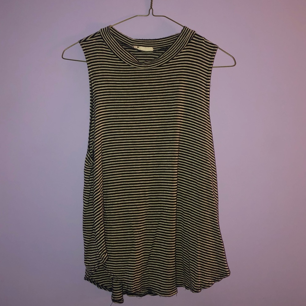 Black & White Striped Tank Top